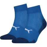 stichd b.v. PUMA Unisex Sportsocken Kurzsocken Cushioned 2er Pack - blau - 40|42|39|41
