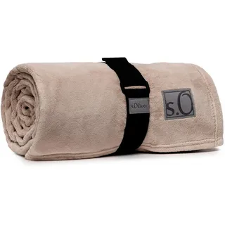 Kuscheldecke Kuschelsoft 150 x 200 cm Polyacryl Beige Sand