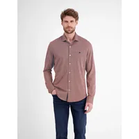 Lerros Langarmhemd mit Minimal-Karomuster", - scandinavian Red - L,