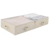 luxuskollektion Unterbett Aufbewahrungsboxen Deckel Schuhe Bettwäsche 85*43*15cm Beige