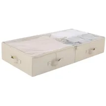 luxuskollektion Unterbett Aufbewahrungsboxen Deckel Schuhe Bettwäsche 85*43*15cm Beige
