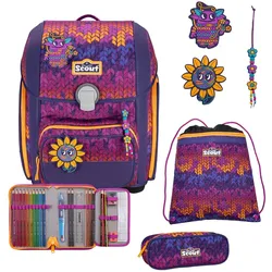 Scout Genius Schulranzenset Superflash 4 teilig Fantasy