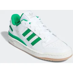 Sneaker ADIDAS ORIGINALS "FORUM LOW CL", Gr. 44,5, grün (cloud weiß, grün, cloud weiß), Baumwolle, Synthetik, sportlich, Schuhe