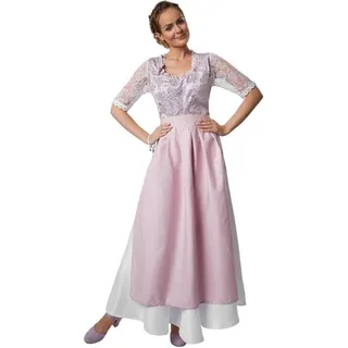 dressforfun Dirndl Frauenkostüm Maxi-Dirndl Neuschwanstein Modell 1 weiß S