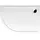 Polysan RENA R Duschwanne Viertelkreis 100x80x4cm, R550, rechts