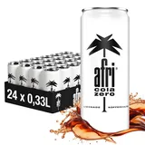Afri Cola zero - erfrischende kalorienfreie Cola mit vollem afri cola Geschmack - koffeinhaltig, ohne Zucker- in der praktischen Getränkedose, EINWEG (24 x 330 ml)