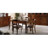 JVmoebel Esstisch Eleganter Esstisch aus edlem Holz im zeitlosen Art Deco Design (Packung, 1-St., Esstisch), Made in Italy braun