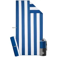 Blumtal Handtuch 90 x 180 cm blau gestreift