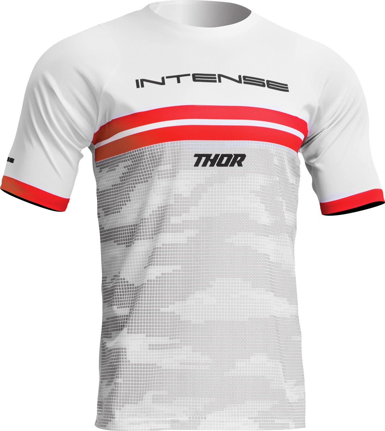 Thor Intense Assist Decoy S23, jersey à manches courtes - Blanc/Rouge - L
