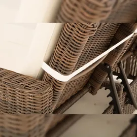 CLP Ancona 5 mm Loungesofa braun meliert/cremeweiß