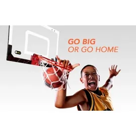 Sklz Pro Mini Basketballkorb fürs Zimmer mit Ball, Basketball Training, Mini Basketball, Mit Schutzpolster und Türhaken, Mehrfarbig, XL (58,4 x 40,6 cm)