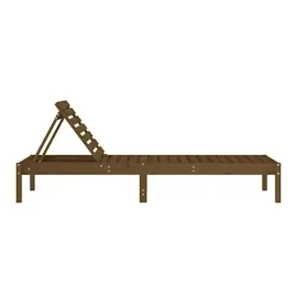 vidaXL Sonnenliege Honigbraun 199,5x60x74 cm Massivholz Kiefer