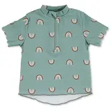 Sterntaler Badeshirt kurzarm Regenbogen in sattes grün | Gr.: 80