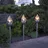 Star Trading LED Solar Fackel Olympus 3er Set silber