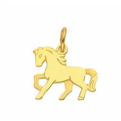 Ketten-Anhänger ADELIA ́S "Damen 333 Gold Anhänger Pferd", gold, Schmuckanhänger, Damen, Kinder, Pferd, Gelbgold 333-Gold, Gelbgold 333, Gold, Goldschmuck für Damen