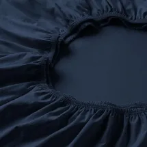 Estella Spannbettlaken Baumwolle 120 x 200 cm Saphir