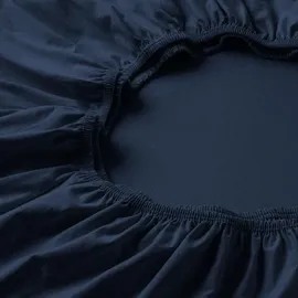 Estella Spannbettlaken Baumwolle 120 x 200 cm Saphir