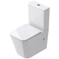 mai & mai Stand-WC mit WC-Sitz Weiß