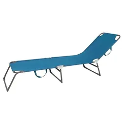Lex 3-Bein Gartenliege Sonnenliege Strandliege Gartenmöbel Liegestuhl klappbar 188cm blau : Blau