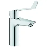 Grohe Eurosmart Einhand-Waschtischbatterie, M-Size, Ausladung 120mm, Push-Open Ablaufgarnitur, langer Hebelgriff, 23983003