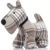 mojoliving Türstopper Tier Deko Hund "Luca" | Türsack mit 24 cm Höhe | Als Türstopper Sack oder Fensterstopper | Schwer und Stabil für Tür Fenster oder als Dekoration