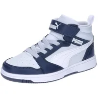 Puma Rebound V6 Mid AC+ Sneaker Kinder 17 club navy/white/silver mist 30