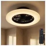 GLOBO LIGHTING Deckenventilator, Deckenventilator mit Beleuchtung und Fernbedienung leise weiß