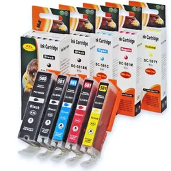 5er Set D&C Tinte für Canon Pixma TR7550 Druckerpatronen kompatibel Canon Pixma TR 7550 Drucker