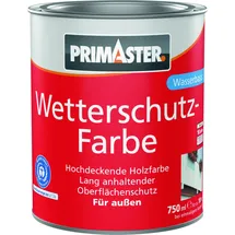 Primaster Wetterschutzfarbe schwarz 0,75 l