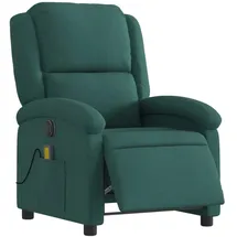 vidaXL Massagesessel Elektrisch 86,5 x 99,5 x 0 cm Dunkelgrün mit Fernbedienung