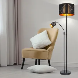 GLOBO Stehlampe 40x175 cm gold/schwarz