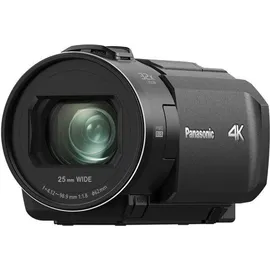 Panasonic HC-VX3E-K 4K-Camcorder, 4K-Video (25p), 25-mm-F1.8-Weitwinkelobjektiv, 24-facher optischer Zoom, Hybrid OIS+, HDR, Zoom-Mikrofon, Touchscreen, kreative Funktionen, Schwarz