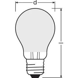 Osram LED-Lampe 075303409 4W E27 kaltweiß 1 St.