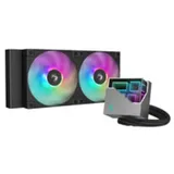 DEEPCOOL - LT240 ARGB Designer Liquid CPU Cooler 240mm 5th Gen Pump 3400RPM AIO FD12 - CPU-Kühler - 38,71 dB