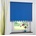 Volantrollo eckig, Uni-Lichtdurchlässig, blau BxH 152x180 cm