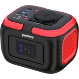 Powkey Tragbare Powerstation 26400Mah/97.68Wh, Powerbank Mit Steckdose 120W 230V