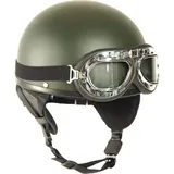 Mil-Tec Halbschalenhelm Grün S