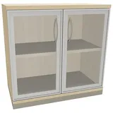 FM Büromöbel Sidney Aktenschrank 80,0 x 44,2 x 78,1 cm Braun