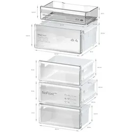 Bosch Serie 4 KGN39EXCF Kühl-Gefrierkombination (363 l, 2030 mm hoch, Dark Inox)