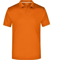 James & Nicholson Men's Polo High Performance Funktionspolo orange,