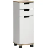 Schildmeyer Emmik Stauraumschrank 30,3 x 88,1 x 32,6 cm Weiß/Eiche