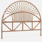 sweeek Kopfteil aus Rattan, Naturfarben - 140 cm, - sweeek