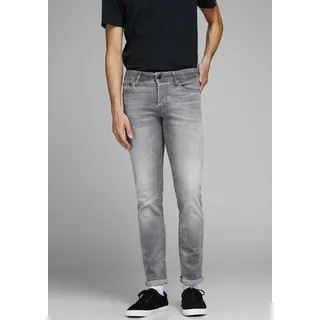 JACK & JONES Herren Jjiglenn JJICON Jj 257 50sps Noos Slim Jeans 'Glenn' Blau,Grau - 36