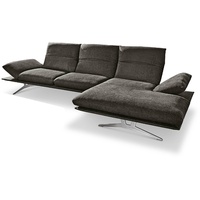 KOINOR Ecksofa Francis Stoff Grau Anthrazit 284 cm