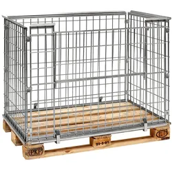 Palettenaufsatz Gitterbox Stapelrahmen 1.220 x 820 x 870 mm - verzinkt