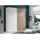 MID.YOU Schwebetürenschrank Berno 170 x 196 x 57 cm Weiß/Eiche