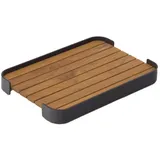 Zebra Technologies Zebra Carry Tablett eckig 48x32,5cm Aluminium graphite mit Teakholzboden