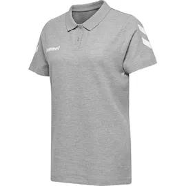 hummel GO Baumwoll Poloshirt Damen grey melange XS