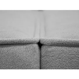 beautysofa Ecksofa PEDRO L Hellgrau, 267x170 cm, Sofa L-form Breite Ottomane links, ohne Schlaffunktion - Hellgrau