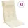 vidaXL Hochlehner Auflage 4 St. 0 x 0 x 0 cm creme
